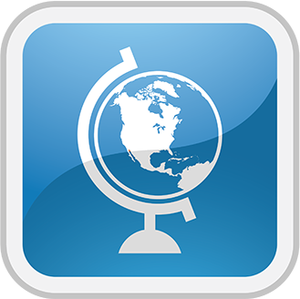 icon displaying globe